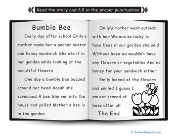 Bumble Bee: Punctuate the Story