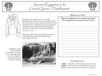 Ancient Egypt: Queen Hatshepsut
