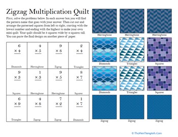 Make a Quilt: Multiplication #4