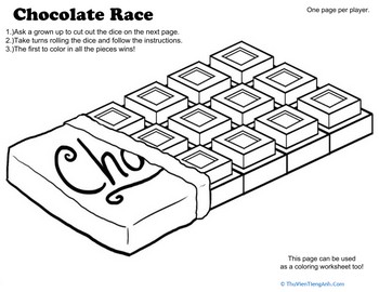 Race to Color the Chocolate!