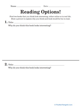 Reading Options!
