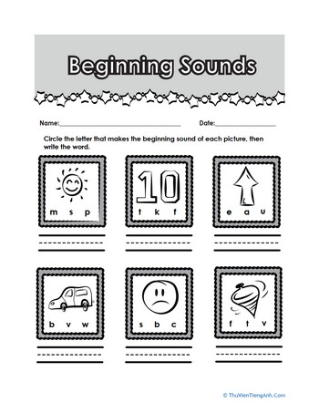 Review Beginning Sounds