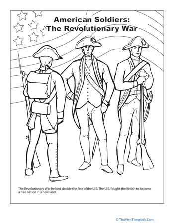 Revolutionary War Coloring Page