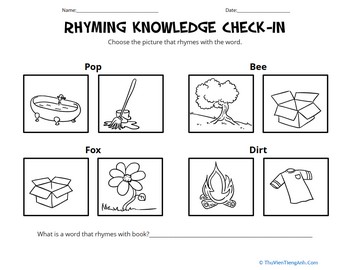Rhyming Knowledge Check-In