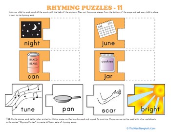 Rhyming Words Puzzle #11