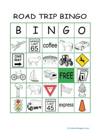 Road Trip Bingo #6