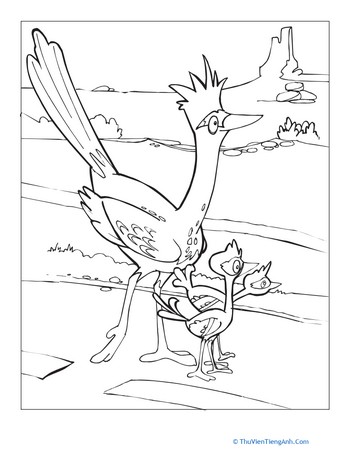 Roadrunner Coloring Page