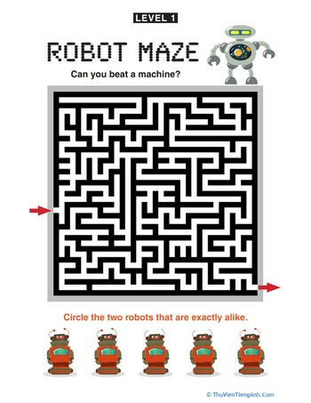 Robot Maze Level 1!