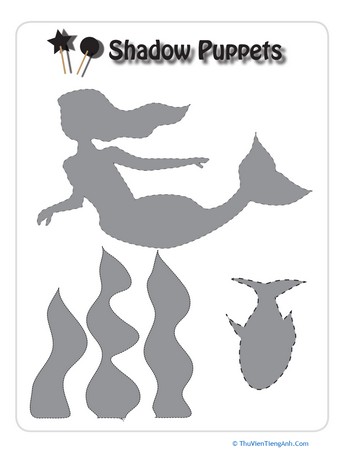 Sea Creature Shadow Puppets