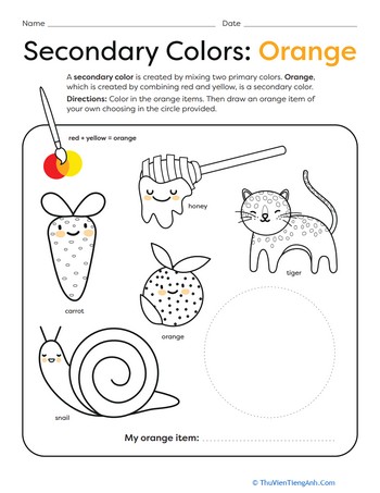 Secondary Colors: Orange