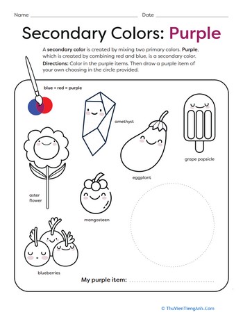 Secondary Colors: Purple