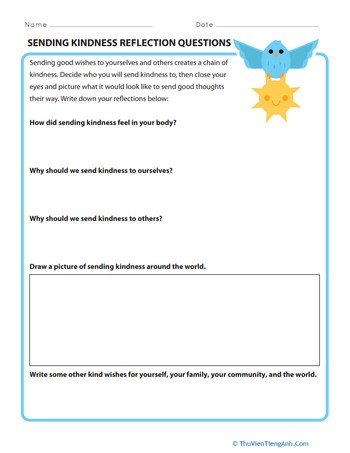 Sending Kindness Reflection Questions