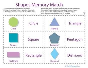 Shapes Memory Game