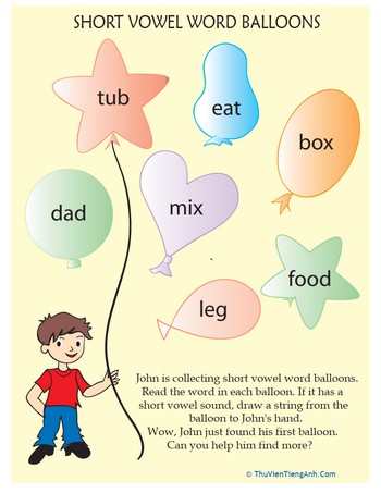 Learn Short Vowel Words