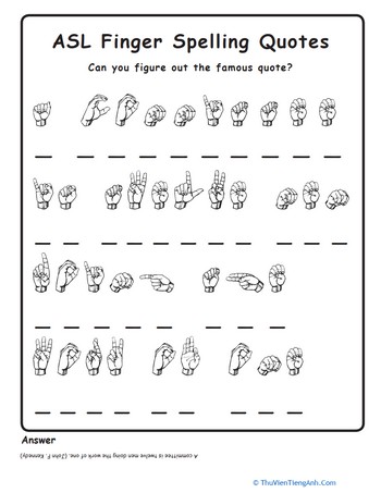 Finger Spelling Alphabet Practice