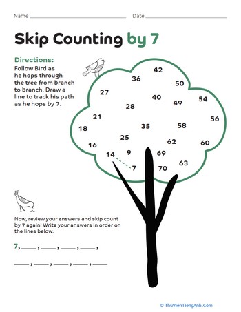 Skip Counting by 7