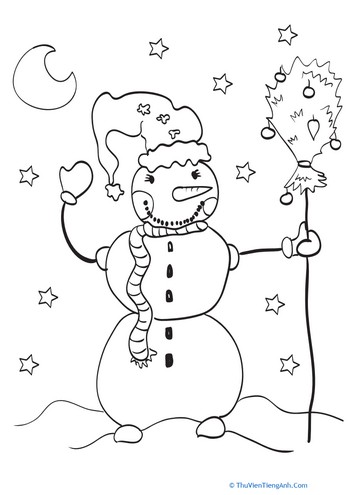 Snowman Coloring Sheet