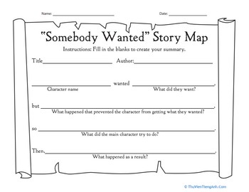 Somebody Wanted Story Map