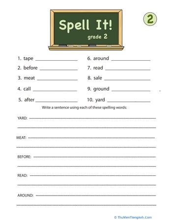 Spell It! For Second Grade, #2