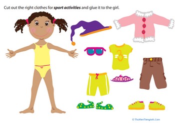 Sports Girl Paper Doll