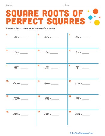 Square Roots of Perfect Squares