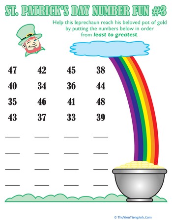 St. Patrick’s Day Number Fun #3