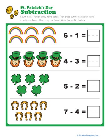 St. Paddy’s Subtraction