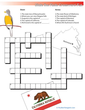 State the Facts Crossword #1