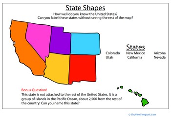 State Shapes: Southwest