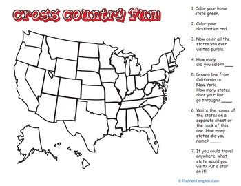 Blank Map of U.S.