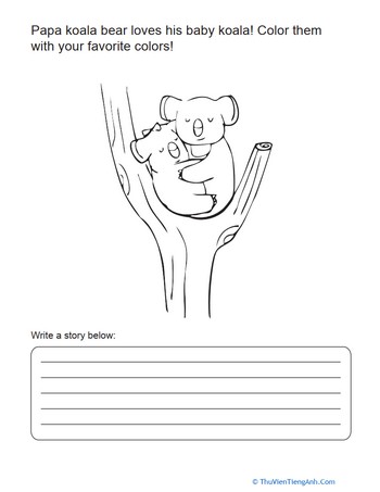 Cute Koala Story Starter
