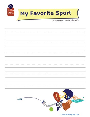 Story Starters: Write about Your Favorite Sport