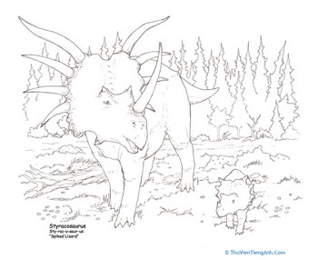 Styracosaurus Coloring Page
