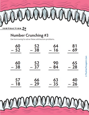 Subtraction Number Crunching #3