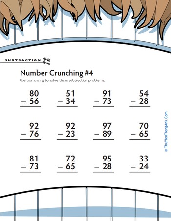 Subtraction Number Crunching #4