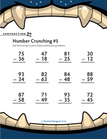 Subtraction Number Crunching #5