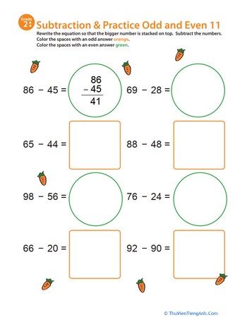 Math Mania: Practice Subtraction & Odd/Even 11