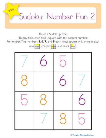 Easy Sudoku Puzzle