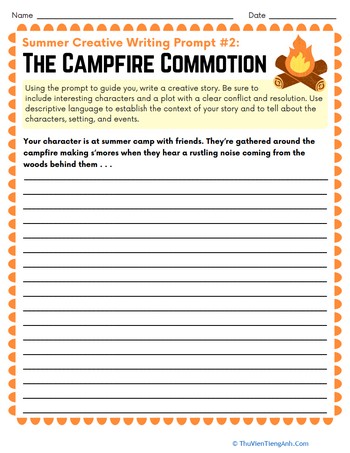 Summer Creative Writing Prompt #2: The Campfire Commotion