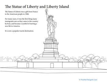 Summer Vacation Coloring: The Statue of Liberty
