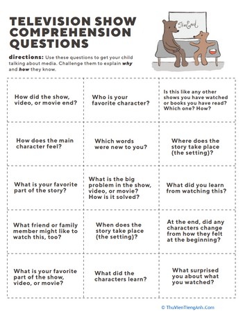 Television Show Comprehension Questions
