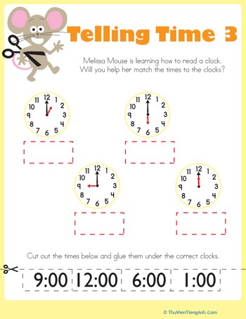 Telling Time with Melissa Mouse 3