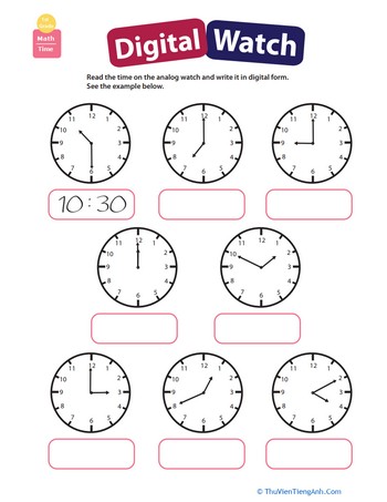 Telling Time: Practice Reading Clocks