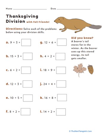 Thanksgiving Division #5