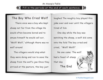 Punctuation: The Boy Who Cried Wolf