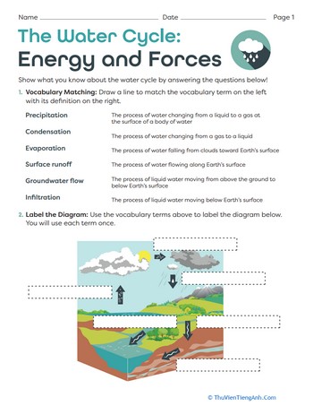 The Water Cycle: Energy and Forces