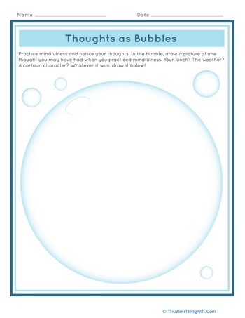 Thoughts as Bubbles
