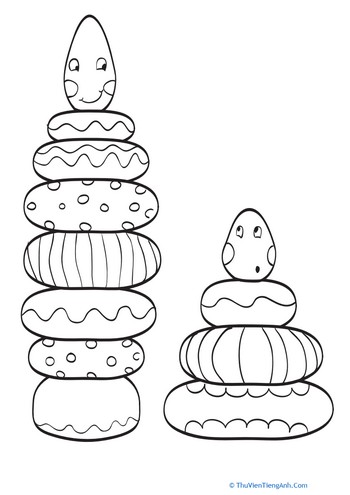 Toy Pyramid Coloring Page