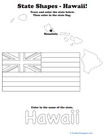 State Shapes: Hawaii