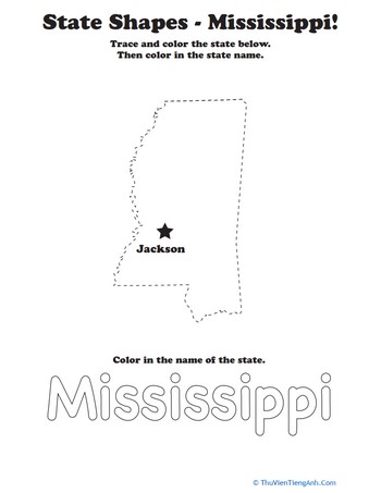 Trace the Outline of Mississippi